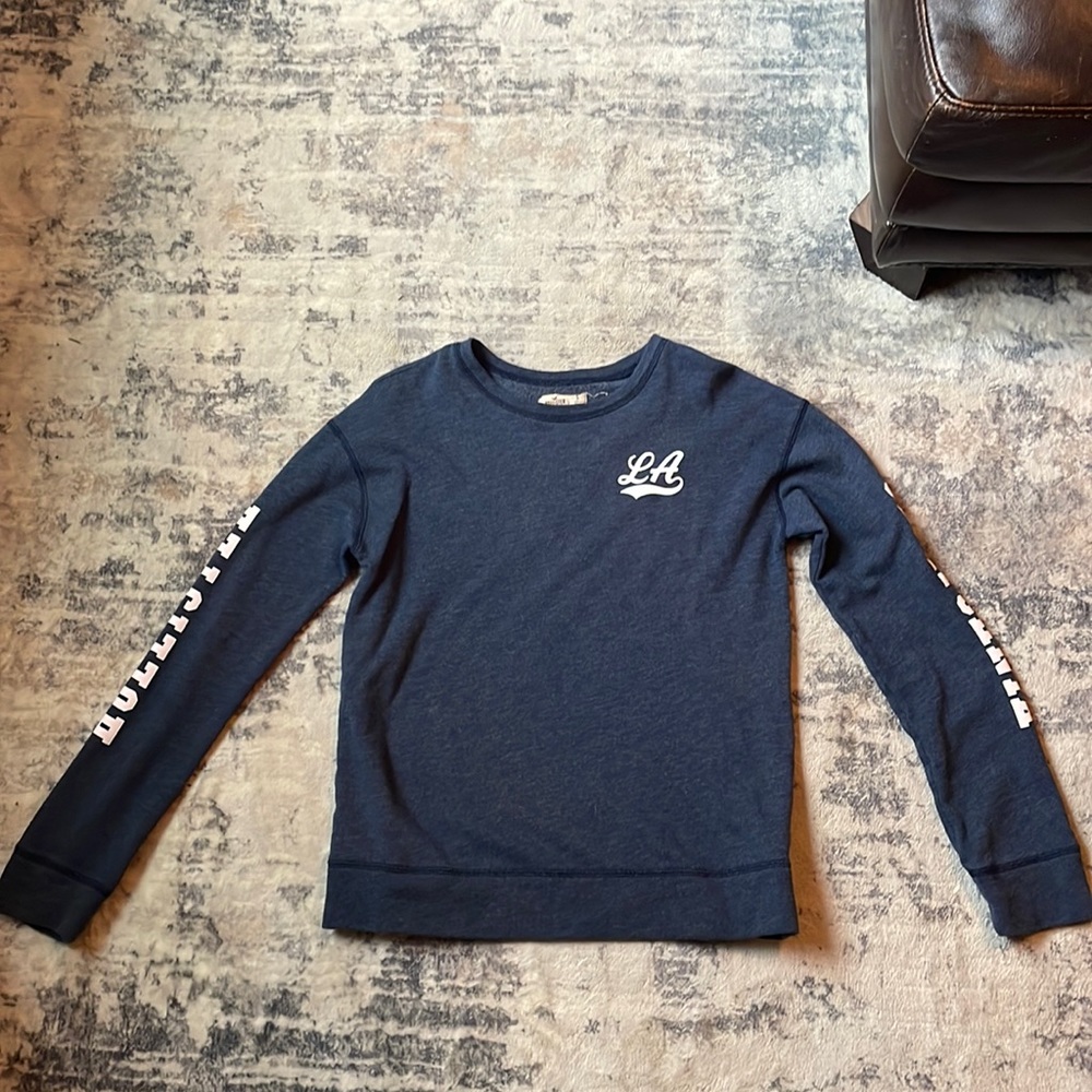 Blue LA Hollister Sweatshirt Size Small